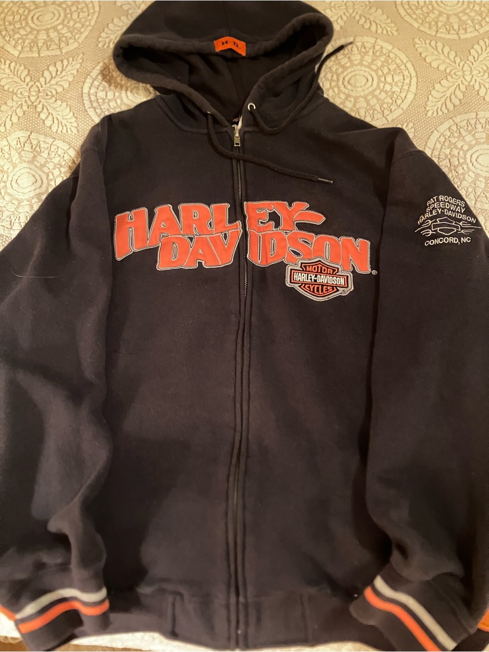 Vintage 2005 Harley Davidson Pat Rogers Hoodie, Size Medium